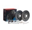 BREMBO İçten havalandırmalı fren diskleri ve balataları seti, gıcırtı önleyici plaka ile, cıvata/vida ile, fren kaliperi vidaları ile — Audi Q4 (1)