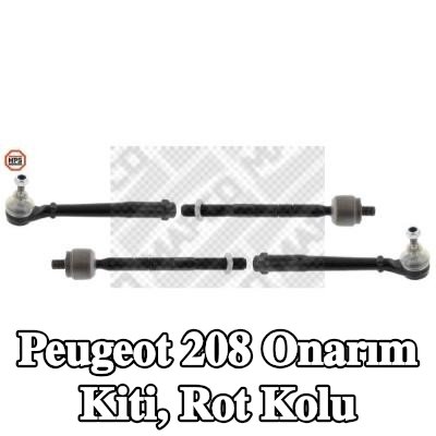 MAPCO Onarım Kiti, bağlantı çubuğu Ön Aks Sol, Ön Aks Sağ, aks mafsalı ile birlikte, direksiyon körüğü olmadan — Peugeot 208