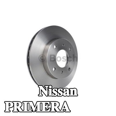 BOSCH القطر الخارجي لقرص المكابح: 257mm, مُهوى, مزود بفتحات تهوية داخلية, مشحم — 1990 Nissan Primera