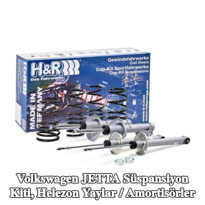 H&R Süspansiyon kiti, helezon yaylar / amortisörler Ön Aks, Arka Aks — 1990 Volkswagen Jetta