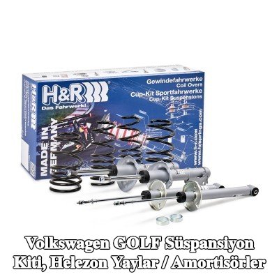 H&R Süspansiyon kiti, helezon yaylar / amortisörler Ön Aks, Arka Aks — 1990 Volkswagen Golf