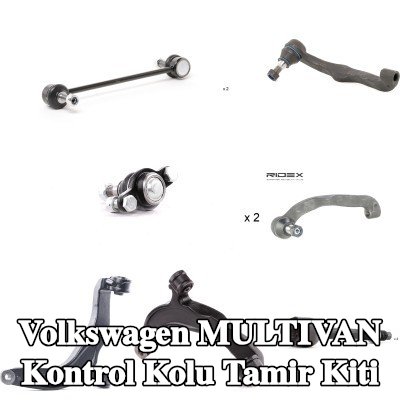 RIDEX Kontrol kolu tamir kiti Ön Aks Sol, Ön Aks Sağ, Alt, aks mafsalı ile birlikte, bağlantı çubuğu ile — 2012 Volkswagen Multivan