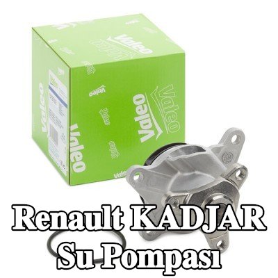 VALEO Kapaksız su pompası, conta/sızdırmazlık elemanları ile — Renault Kadjar