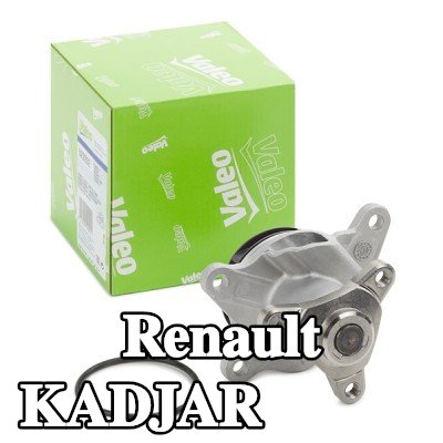 VALEO مضخة مياه بدون غطاء, مع حشيات/مانعات تسرب — Renault Kadjar
