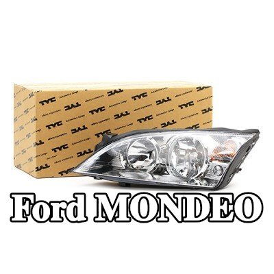 TYC المصباح الأمامي الأيسر, H1, H7, مع حامل لمبة, بدون محرك كهربائي — 2002 Ford Mondeo