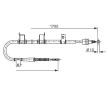 BOSCH El freni kablosu 1705mm, 1505mm — 2012 Hyundai i30 (5)
