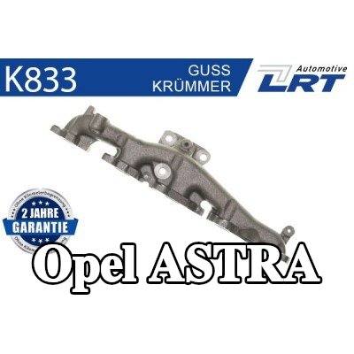 LRT مشعب العادم مع أجزاء التثبيت — 2008 Opel Astra