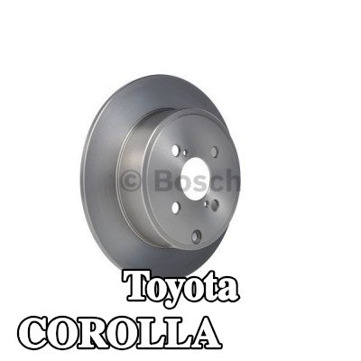 BOSCH القطر الخارجي لقرص المكابح: 279mm, صلب, مشحم — 2002 Toyota Corolla