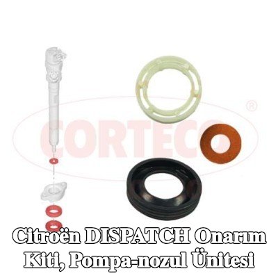 CORTECO Onarım Kiti, pompa-nozul ünitesi — Citroën Dispatch