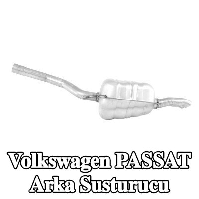 WALKER Arka susturucu 1090mm, montaj parçaları olmadan — 2012 Volkswagen Passat