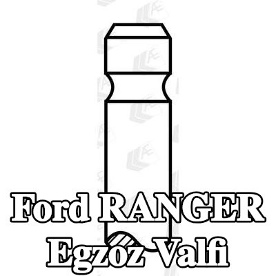 AE Egzoz valfi Krom kaplı valf gövdesi, Sertleştirilmiş valf sapı ucu — 2002 Ford Ranger