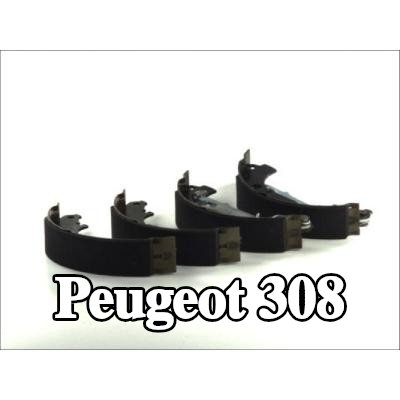 ABE مجموعة أحذية الفرامل للمحور الخلفي, 228mm — Peugeot 308