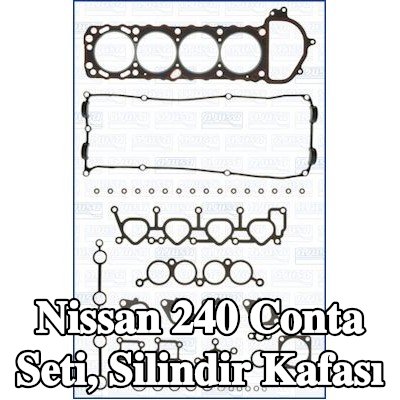 AJUSA Conta seti, silindir kapağı contalı silindir kapağı, valf gövdesi contalı, FIBERMAX — Nissan 240