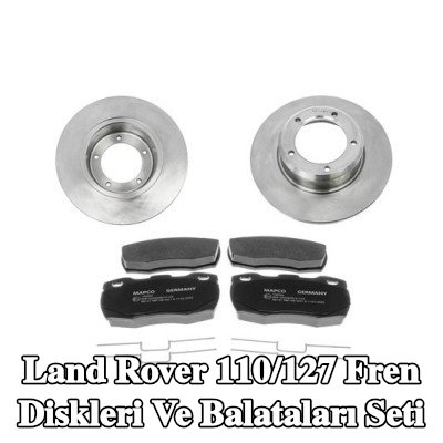MAPCO Fren diskleri ve balataları seti Ön Aks, düz — Land Rover 110/127