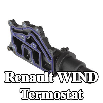 Continental Termostat 89°C, contalı/sızdırmaz, sensörlü — Renault Wind