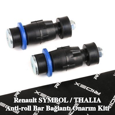RIDEX Ön aks her iki taraf anti-roll bar bağlantısı tamir kiti — Renault Symbol / Thalia