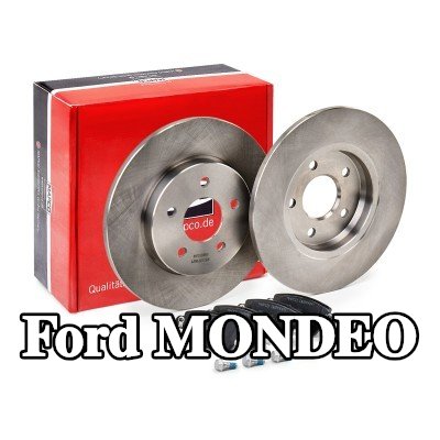 MAPCO مجموعة أقراص الفرامل والوسادات للمحور الخلفي, صلب — 2000 Ford Mondeo