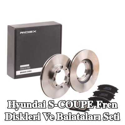 RIDEX Fren diskleri ve balataları seti Ön Aks, Havalandırmalı, içten havalandırmalı — Hyundai S-coupe
