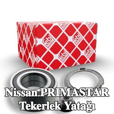 FEBI BILSTEIN Aks somunu dahil tekerlek yatağı, ABS sensör halkalı, entegre manyetik sensör halkalı — Nissan Primastar