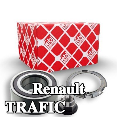 FEBI BILSTEIN محمل العجلة مع صامولة المحور, مع حلقة مستشعر ABS, مع حلقة مستشعر مغناطيسي مدمجة — Renault Trafic