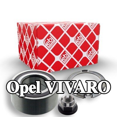 FEBI BILSTEIN محمل العجلة مع صامولة المحور, مع حلقة مستشعر ABS, مع حلقة مستشعر مغناطيسي مدمجة — Opel Vivaro