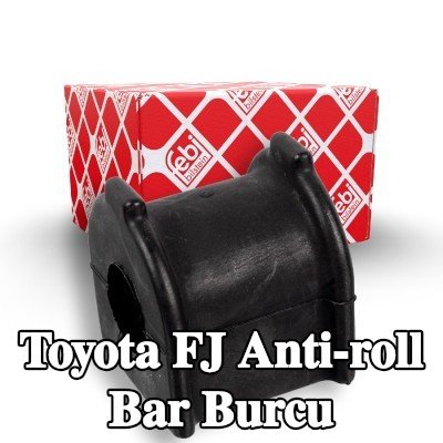 FEBI BILSTEIN Arka aks sol stabilizatör çubuğu burcu, Arka Aks Sağ, 19mm, Kauçuk — Toyota Fj