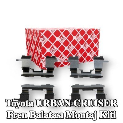 FEBI BILSTEIN Fren balatası montaj kiti Ön Aks — 2008 Toyota Urban Cruiser