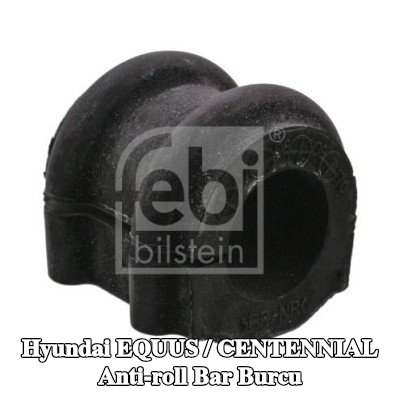 FEBI BILSTEIN Ön aks stabilizatör çubuğu burcu, 26mm, Kauçuk — Hyundai Equus / Centennial