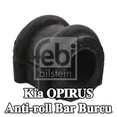 FEBI BILSTEIN Ön aks stabilizatör çubuğu burcu, 26mm, Kauçuk — Kia Opirus