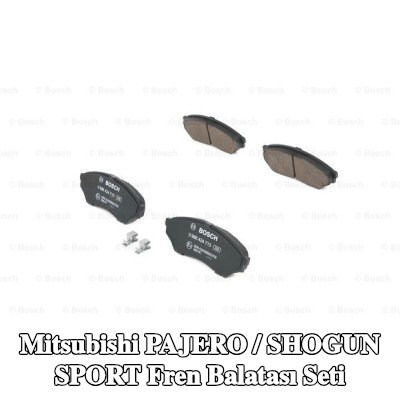 BOSCH Fren balatası seti 15, 5mm, gıcırtı önleyici plaka ile — 1994 Mitsubishi Pajero / Shogun Sport