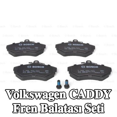 BOSCH Fren balatası seti 15mm, gıcırtı önleyici plaka ile, cıvata/vida ile, montaj kılavuzu ile — 2002 Volkswagen Caddy