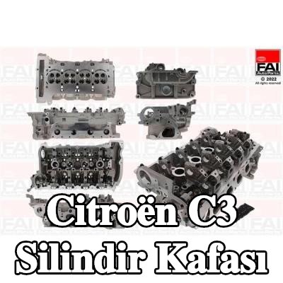 FAI AutoParts Eksantrik mili olmayan silindir kafası, valf yayları olmadan, valfsız — 2008 Citroën C3