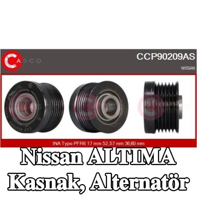 CASCO Kasnak, alternatör — Nissan Altima