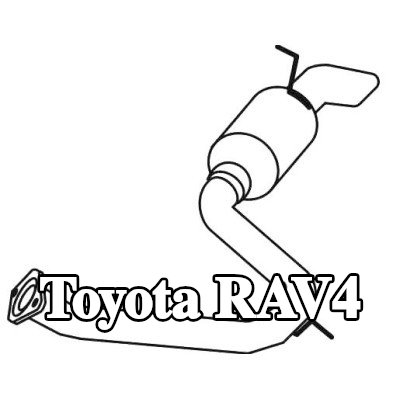 VEGAZ كاتم الصوت الخلفي — 2016 Toyota Rav4