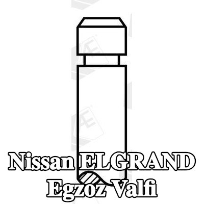 AE Egzoz valfi Krom kaplı valf gövdesi — Nissan Elgrand