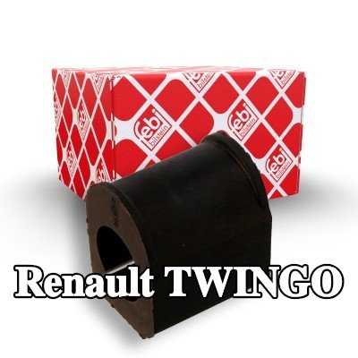 FEBI BILSTEIN جلبة قضيب مانع للانقلاب المحور الأمامي, داخلي, 24mm, مطاط — Renault Twingo