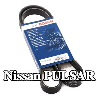 BOSCH حزام سيربنتين 1195mm, Number of ribs: 6 — 2014 Nissan Pulsar