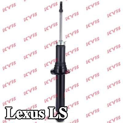 KYB ممتص الصدمات Excel-G, المحور الأمامي, ضغط الغاز, مخمد محمل على زنبرك — 1990 Lexus Ls