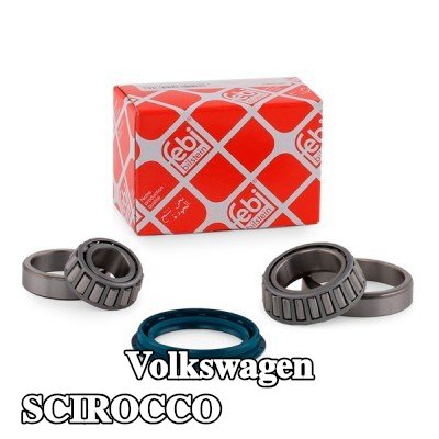 FEBI BILSTEIN طقم محمل العجلة للمحور الخلفي الأيسر, المحور الخلفي الأيمن, مع مانع تسرب العمود — 1990 Volkswagen Scirocco