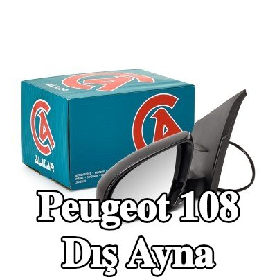 ALKAR Sol yan ayna, Elektrikli — Peugeot 108
