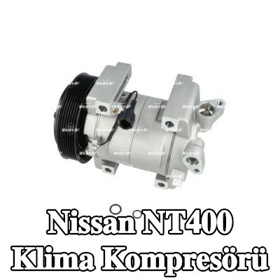 NRF PAG kompresör yağı içeren klima kompresörü, conta/sızdırmazlık elemanları ile — Nissan Nt400