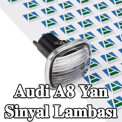 ABAKUS Yan sinyal lambası her iki taraf, Kristal berraklığında, ampul içermez, ampul yuvası olmadan — 1995 Audi A8