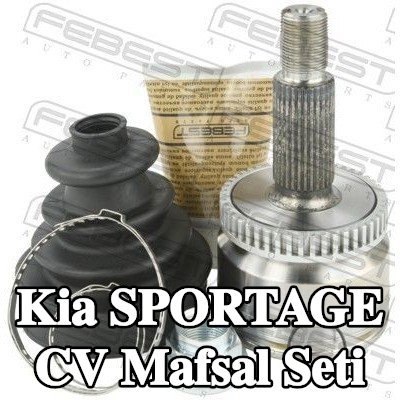 FEBEST CV mafsalı kiti Ön Aks, Tekerlek Tarafı, ABS sensör halkalı — Kia Sportage