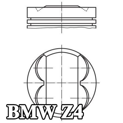 MAHLE مكبس بدون قناة تبريد — 2008 BMW Z4