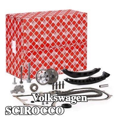 FEBI BILSTEIN طقم سلسلة التوقيت مع شداد السلسلة, مع سكك انزلاقية — Volkswagen Scirocco