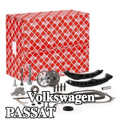 FEBI BILSTEIN طقم سلسلة التوقيت مع شداد السلسلة, مع سكك انزلاقية — 2012 Volkswagen Passat