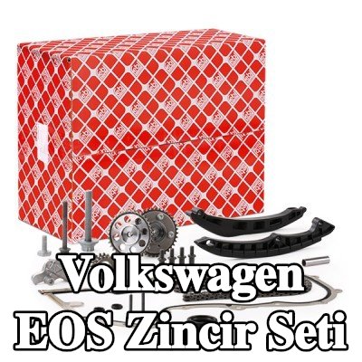 FEBI BILSTEIN Zincir gergisi içeren zamanlama zinciri kiti, kızak raylı — Volkswagen Eos