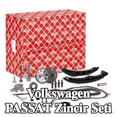 FEBI BILSTEIN Zincir gergisi içeren zamanlama zinciri kiti, kızak raylı — 2012 Volkswagen Passat