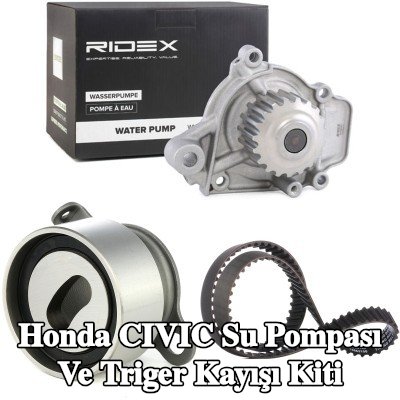 RIDEX Su pompası ve triger kayışı kiti Diş Sayısı: 106, su pompalı — 1990 Honda Civic