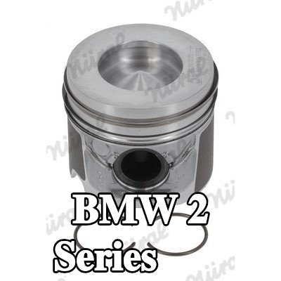 NÜRAL مكبس لقضيب التوصيل Keystone, مع قناة تبريد, مع حامل حلقة المكبس — 2012 BMW 2 Series